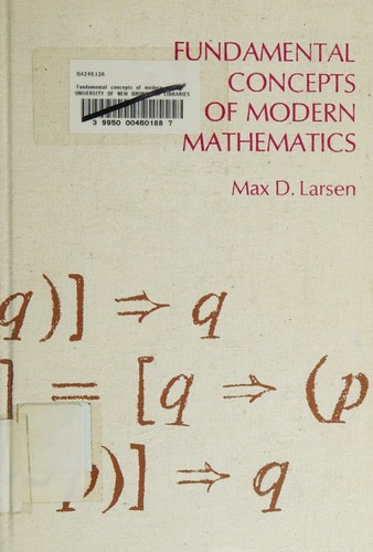 Cover for Fundamental concepts of modern mathematics