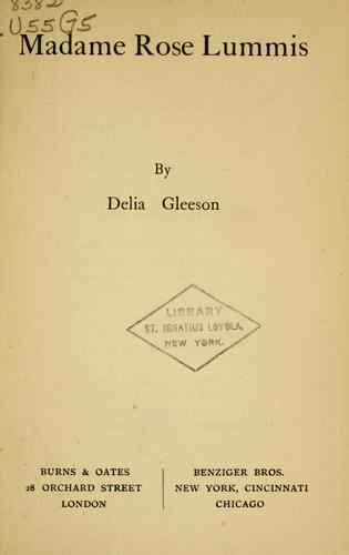 Cover for Madame Rose Lummis