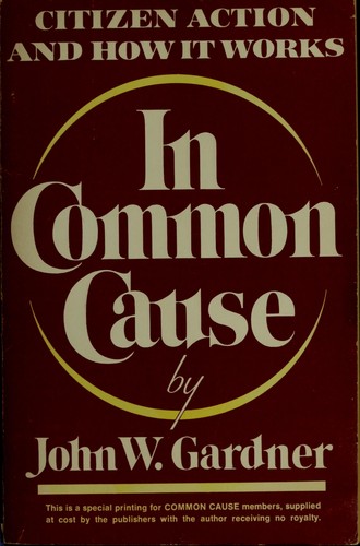 Cover for In common cause