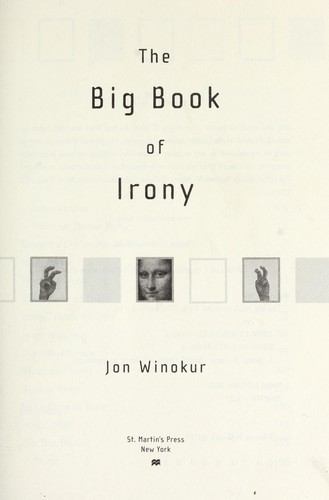 Cover for The big book of irony