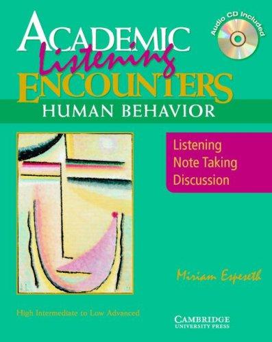 Cover for Academic Listening Encounters: Human Behavior