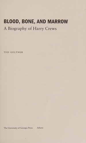 Cover for Blood, bone, and marrow