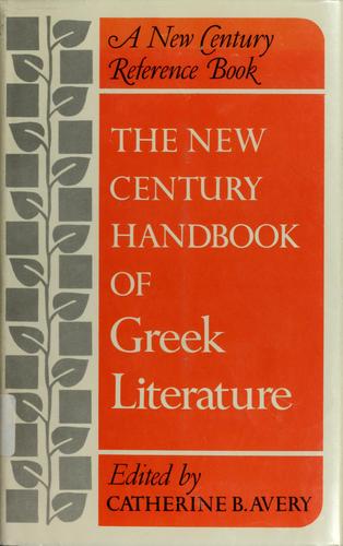 Cover for The New Century handbook of Greek literature.