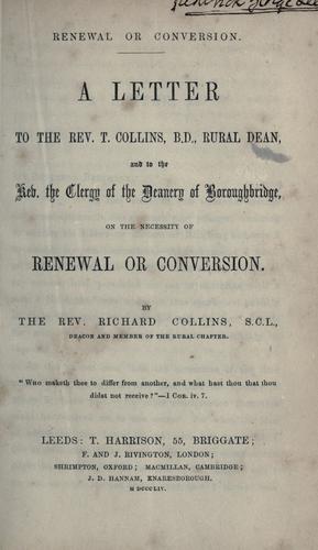 Cover for Renewal or conversion