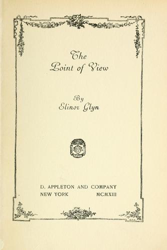 Cover for The point of view