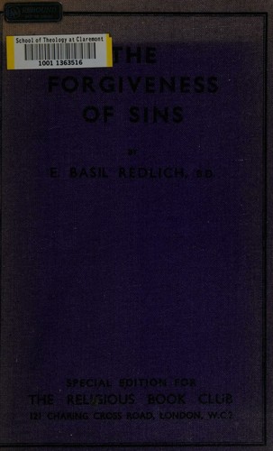 Cover for The forgiveness of sins