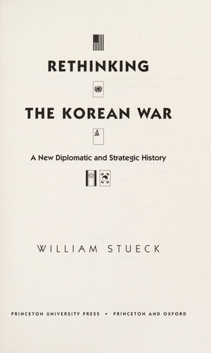 Cover for Rethinking the Korean war