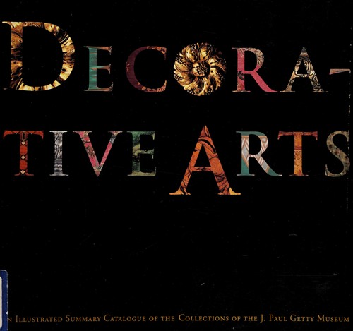 Cover for Decorative arts