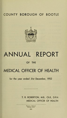 Cover for [Report 1952]