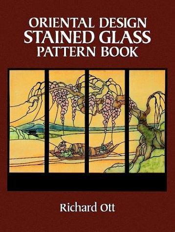 Cover for Oriental design stained glass pattern book