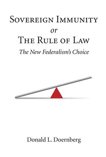 Cover for Sovereign Immunity Or The Rule Of Law