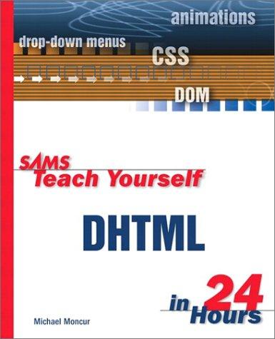 Cover for Sams Teach Yourself DHTML in 24 Hours