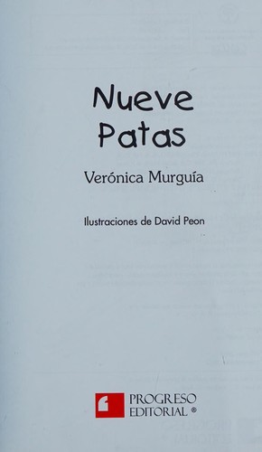 Cover for Nueve Patas/ Nine foots (Spanish Edition)