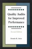 Cover for Quality audits for improved performance
