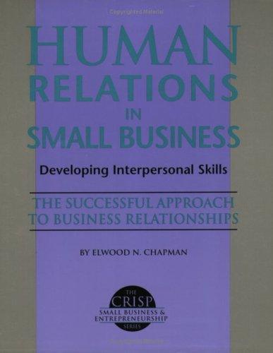 Cover for Human relations in small business