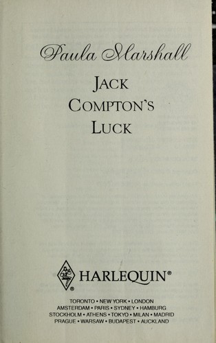 Cover for Jack Compton's Luck
