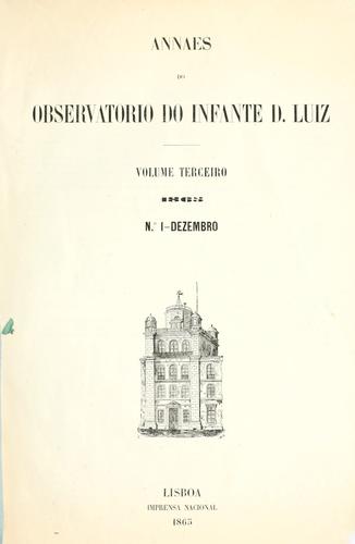 Cover for Annaes.