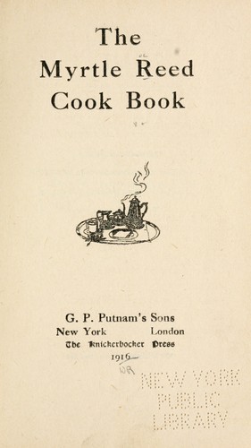 Cover for The Myrtle Reed cookbook