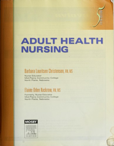 Cover for Adult health nursing