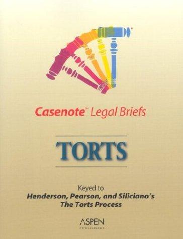 Cover for Casenote Legal Briefs