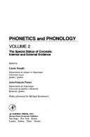 Cover for Phonetics and Phonology: The Special Status of Coronals 