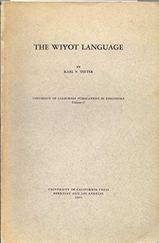 Cover for Wiyot Language