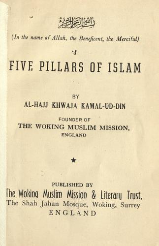 Cover for Five pillars of Islam