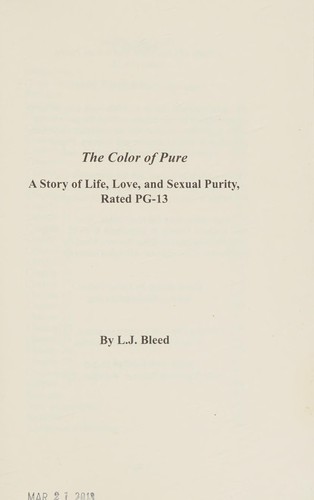 Cover for The color of pure