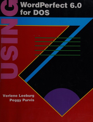 Cover for Using Wordperfect 6.0 for DOS