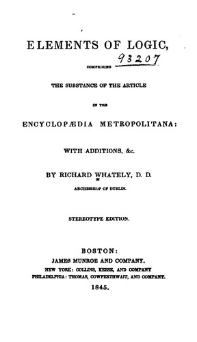 Cover for Elements of Logic