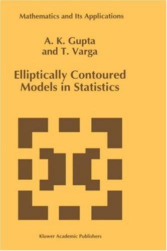 Cover for Elliptically contoured models in statistics