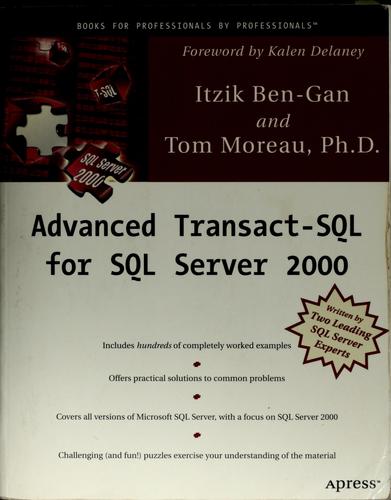 Cover for Advanced transact-SQL for SQL server 2000