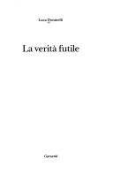 Cover for La verità futile