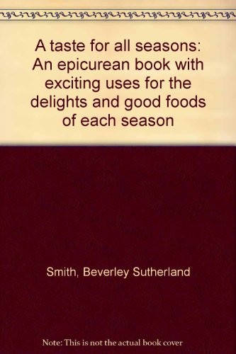 Cover for A taste for all seasons