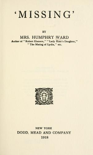 Cover for Missing.