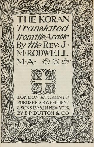 Cover for The Koran