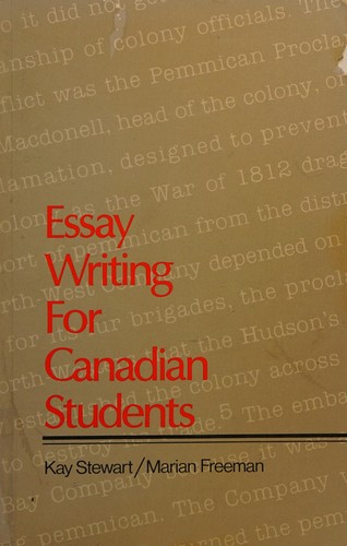 Cover for Essay writing for Canadian students