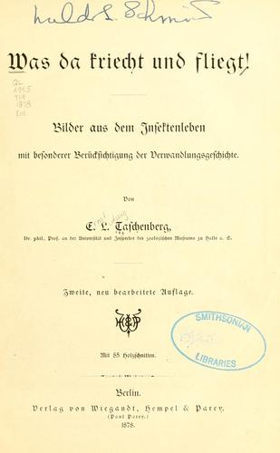 Cover for Was da kriecht und fliegt