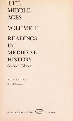 Cover for The Middle Ages.