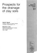Cover for Prospects for the drainage of clay soils