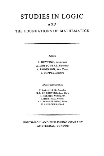 Cover for Intuitionistic logic, model theory and forcing.