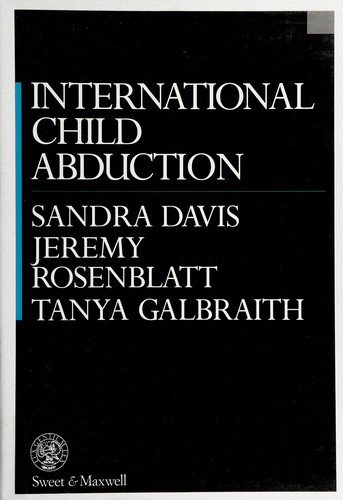 Cover for International child abduction