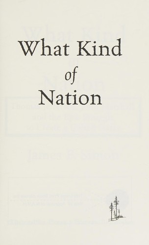 Cover for What kind of nation
