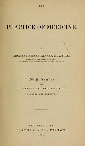Cover for The practice of medicine