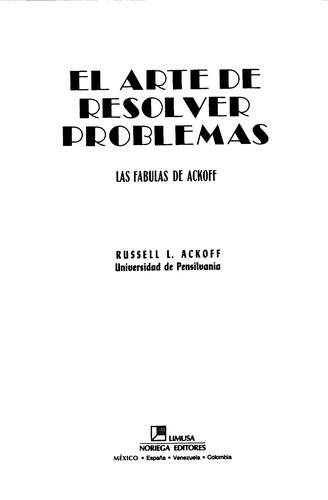 Cover for El arte de resolver problemas / The Art of Problems Solving