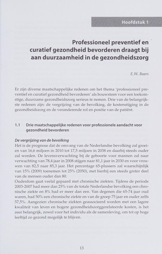 Cover for Health promomtion: preventief en curatief