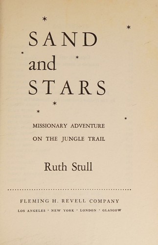Cover for Sand and stars