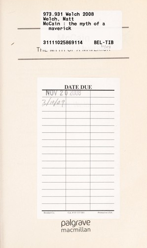 Cover for McCain