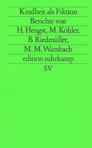 Cover for Kindheit als Fiktion