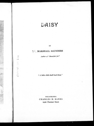 Cover for Daisy